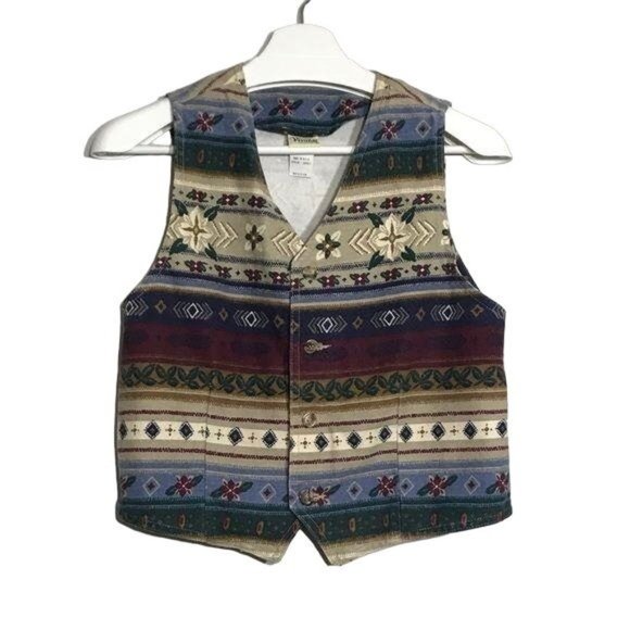 Vintage 90's Vest By Vivaldi Jeanswear M - Picture 7 of 10